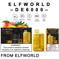 Tehdashinta Elfworld de6000 kertakäyttöinen vape